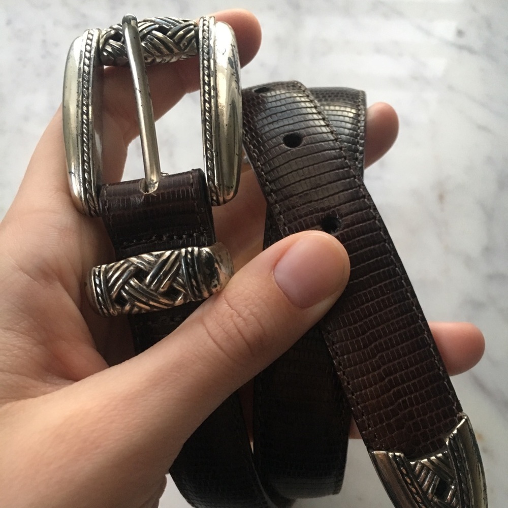 Vintage Brighton Leather Belt Size Small